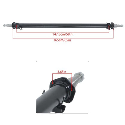 Thomletha Trailer Axle Only Beam with Idler 73 Inch Hub Face 58 Inch Spring Center 6000lbs Capacity