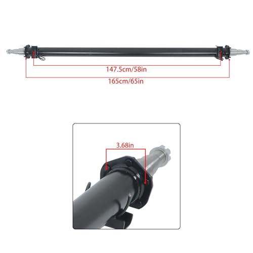 Thomletha Trailer Axle Only Beam with Idler 73 Inch Hub Face 58 Inch Spring Center 6000lbs Capacity