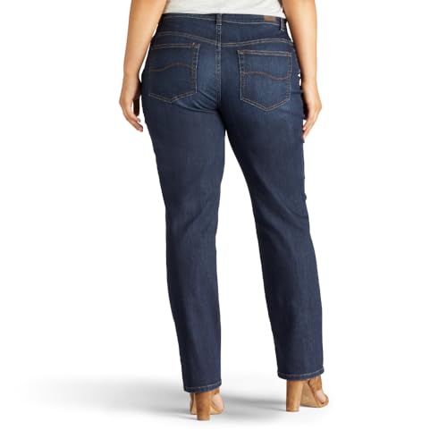 Lee Women's Plus Size Relaxed Fit Straight Leg Jean, Verona, 22 Plus
