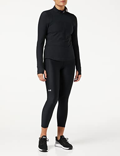 Under Armour Womens HeatGear Armour High Waisted Ankle No-Slip Leggings , Black (001)/White , Medium