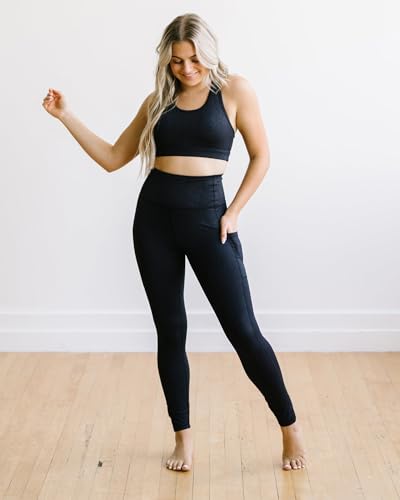 Syrinx 3 Packs Leggings with Pockets for Women, Soft High Waisted Tummy Control Workout Yoga Pants