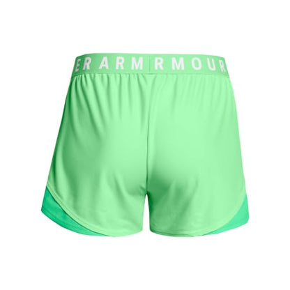 Under Armour Womens Play Up 3.0 Shorts, (350) Matrix Green/Vapor Green/White, Large