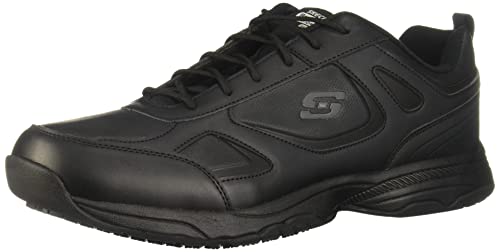Skechers Men's Work Dighton Athletic Slip Resistant Food Service Shoe, Black, 9.5W