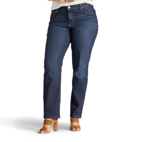 Lee Women's Plus Size Relaxed Fit Straight Leg Jean, Verona, 22 Plus