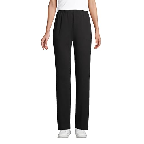 Lands' End Women s Sport Knit Pants Black Regular Medium