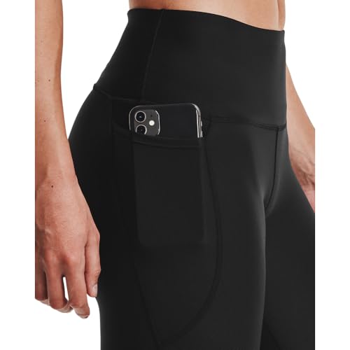 Under Armour Womens HeatGear Armour High Waisted Ankle No-Slip Leggings , Black (001)/White , Medium