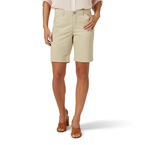 Lee Women's Legendary 9" Chino Bermuda Short Safari 12
