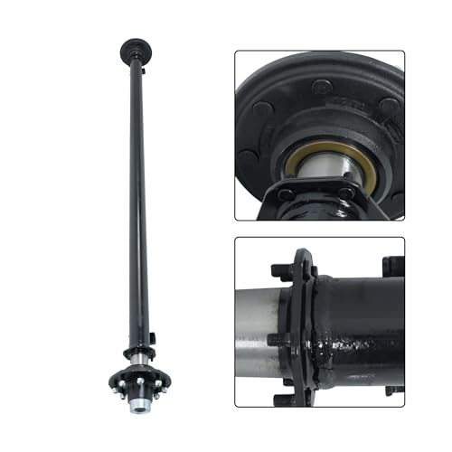 Thomletha Trailer Axle 8 on 6.5 Inch 89 Inch Hub Face 74 Inch Spring Center 7000 Lbs Capacity