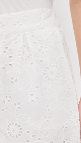 Splendid Women's x @Cellajaneblog Eyelet Pants, White, S