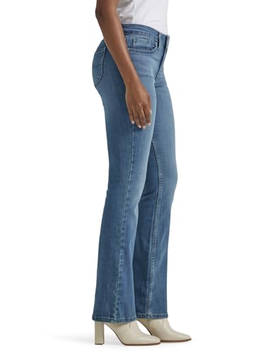 Lee Women's Legendary Mid Rise Bootcut Jean, Heritage Fade, 16 Long
