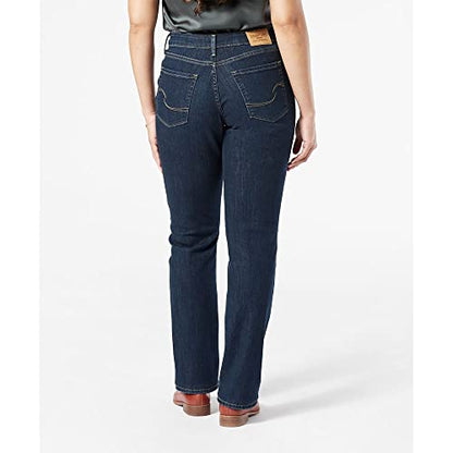 Levi Strauss Signature Gold Women's Modern Straight Jeans Mid-Rise Stretch Denim (Available in Plus Size), Angel Island, 14 Regular