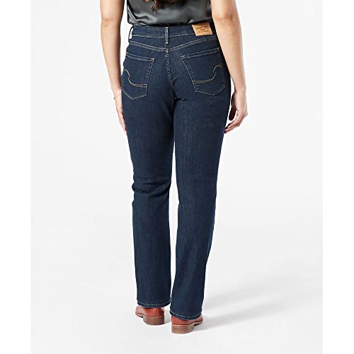 Levi Strauss Signature Gold Women's Modern Straight Jeans Mid-Rise Stretch Denim (Available in Plus Size), Angel Island, 14 Regular
