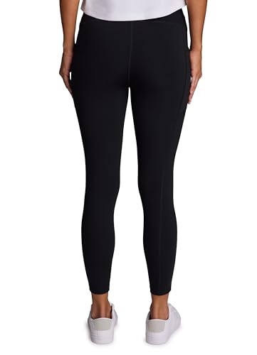 RBX Active High Waisted Squat Proof Ankle Length Leggings for Women, 7/8 Yoga Leggings with Pockets 7/8 Jet Black S