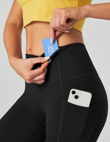 Heathyoga Capri Leggings for Women High Waisted Capri Leggings with Pockets for Women Yoga Pants with Pockets