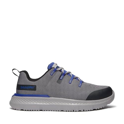 Timberland PRO Men's Intercept Steel Safety Toe Industrial Athletic Work Shoe, Medium Grey/Blue, 13M