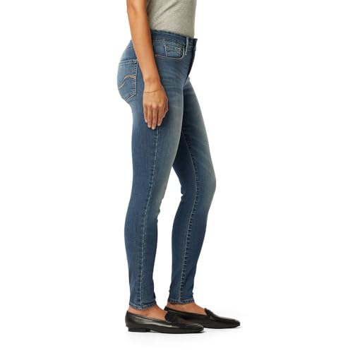 Levi Strauss Signature Gold Women's Totally Shaping Skinny Jeans Mid-Rise Stretch Denim (Available in Plus Size), Cape Town, 10 Short