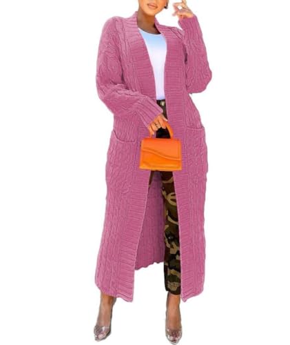 Nimsruc Cardigan Sweaters for Women Casual Pink