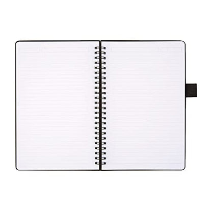 Office Depot® Brand Hard Cover Premium Business Notebook, Junior, 5 1/2" x 8 1/2", 1 Subject, Narrow Ruled, 120 Pages (60 Sheets), Black