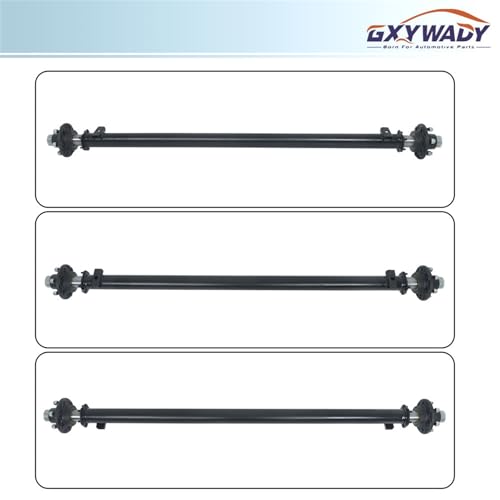 GXYWADY 6 Lug 5.5 Inch 6000Lbs Trailer Axle 73 Inch Hub Face 58 Inch Spring Center