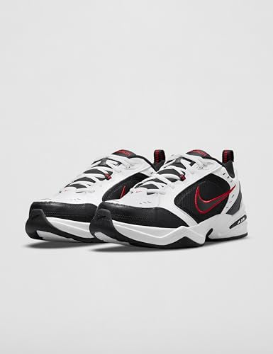 Nike Men's Air Monarch IV Training/Workout Shoes, White/Black, 10.5 Extra Wide