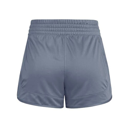 Adidas Women's Pacer Essentials Knit High-Rise Shorts, Onix/White, X-Small/5"