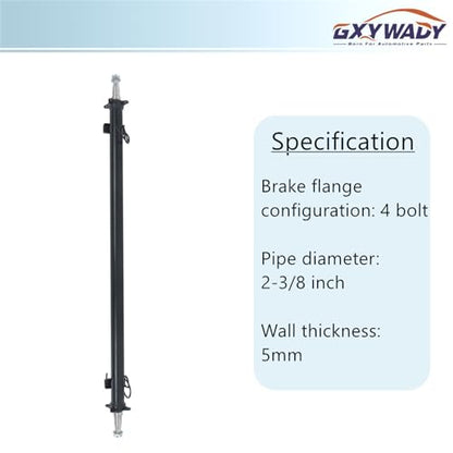 GXYWADY 3500lbs Trailer Axle Only Beam with Idler 61 Inch Hub Face 46 Inch Spring Center