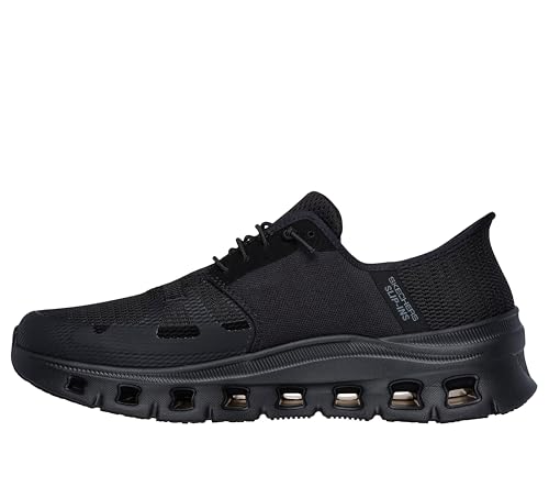 Skechers Men's Slip-Resistant Glide-Step Pro Slip-ins Work Sneakers, Black, 8.5