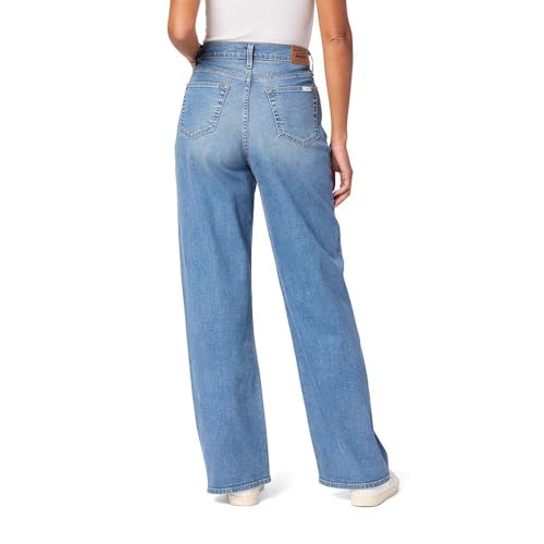Levi Strauss Signature Gold Women's Heritage High-Rise Loose Straight Jeans Stretch Denim (Also Available in Plus Size), (New) Luna, 12