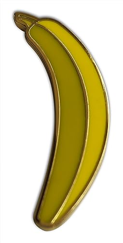 Novel Merk Tropical Fruits – Banana & Other Lapel Pin, Hat Pin & Tie Tack Set - with Clutch Back (3-Banana)