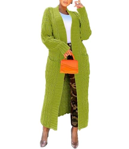 Nimsruc Cardigan Sweaters for Women Casual Grass Green