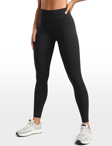 INGIA Womens High Waisted No Front Seam Lounge Yoga Legging 25" Workout Tummy Control Gym Yoga Pants Black Small
