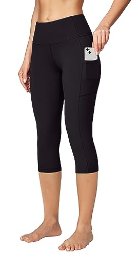Ewedoos Capri Leggings for Women High Waisted Yoga Pants with Pockets for Women Tummy Control Workout Leggings Yoga Capris