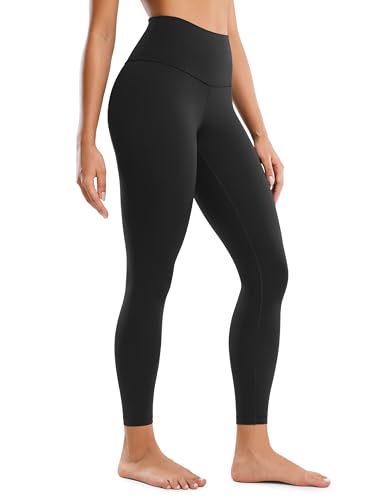 CRZ YOGA Butterluxe Yoga Leggings 25" - High Waisted Buttery Soft Womens Workout Lounge Pants Black X-Large