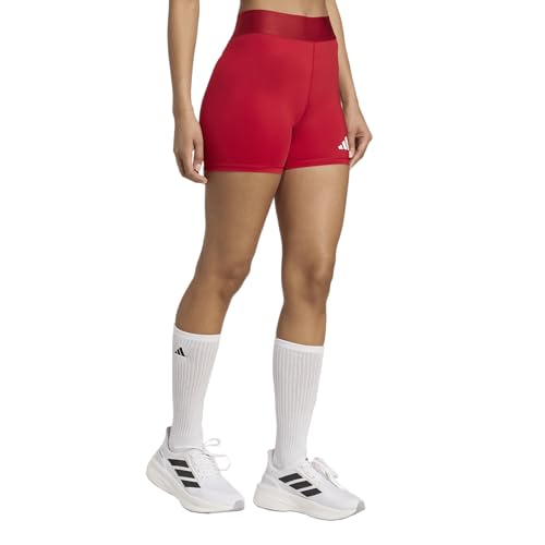 Adidas Women's Techfit Volleyball Shorts, Team Power Red, X-Small/5"