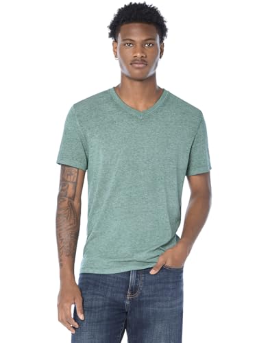 Lucky Brand Men's Venice Burnout V-Neck Tee Shirt, June Bug, XL