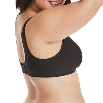 Hanes womens Smoothtec Comfortflex Fit Wirefree Mhg796 Bra, Black, 3X-Large US