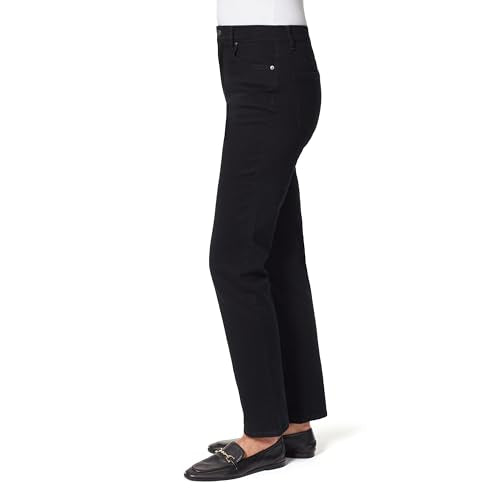 Gloria Vanderbilt Women's Amanda Classic High Rise Tapered Jean Standard, Black, 10