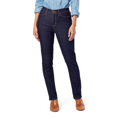 Levi Strauss Signature Gold Women's Classic Taper Jean Mid-Rise Stretch Denim (Also Available in Plus Size), (New) Island Rinse, 14