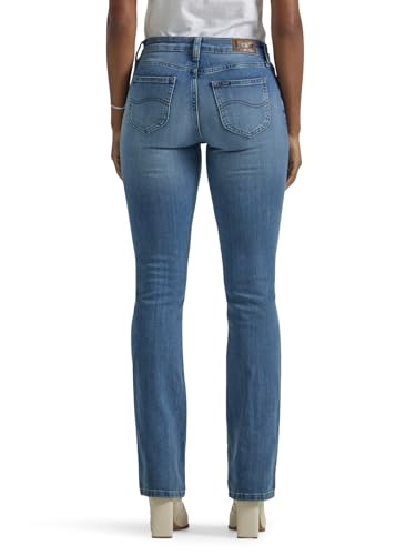 Lee Women's Legendary Mid Rise Bootcut Jean, Heritage Fade, 16 Long