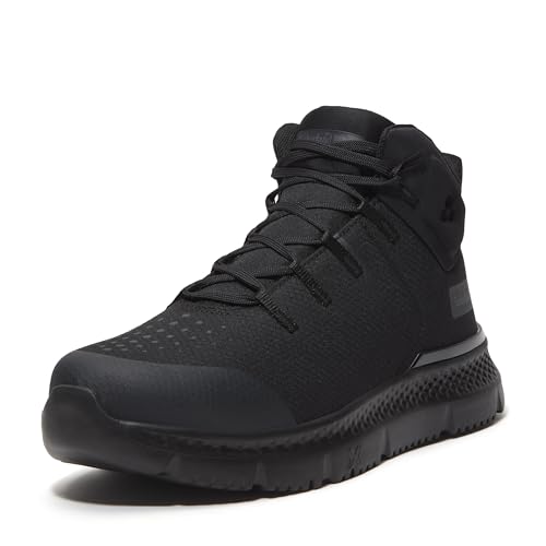 Timberland PRO Men's Intercept Mid Steel Safety Toe Puncture Resistant CSA Industrial Athletic Work Shoe, Black, 9W