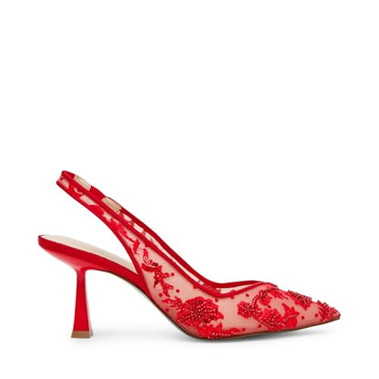 Betsey Johnson Women's Nikki Pump, Red, 7.5