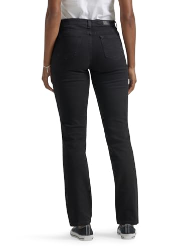 Women's Relaxed Fit Straight Leg Jean, Black Onyx, 12 Short