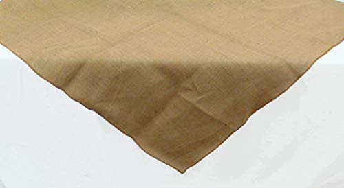 AAYU Brand Premium Burlap Fabric Squares | 40 Inch by 40-inches Square, Finished Edges Table Topper Eco-Friendly,Light Weave Great for Rustic Dining Table Setting 40" X 40"