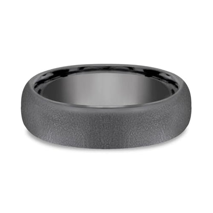 Black Tantalum Brushed Finish Comfort Fit Band 6.5mm - Size 10