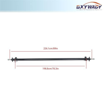 GXYWADY 3500lbs Trailer Axle Only Beam with Idler 89 Inch Hub Face 74 Inch Spring Center