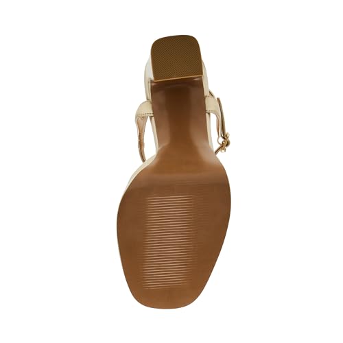 Steve Madden Women's Liandra Heeled Sandal, Champagne, 5