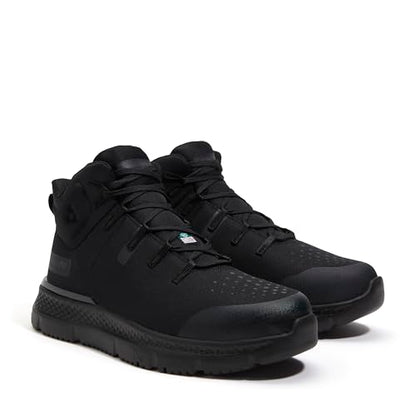Timberland PRO Men's Intercept Mid Steel Safety Toe Puncture Resistant CSA Industrial Athletic Work Shoe, Black, 9W
