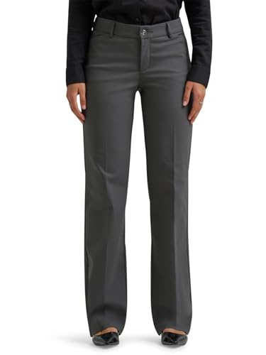 Lee Women's Ultra Lux Comfort with Flex Motion Trouser Pant, Static Gray, 10