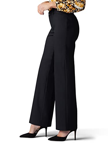 Lee Women's Ultra Lux Comfort with Flex Motion Trouser Pant Black 6 Medium