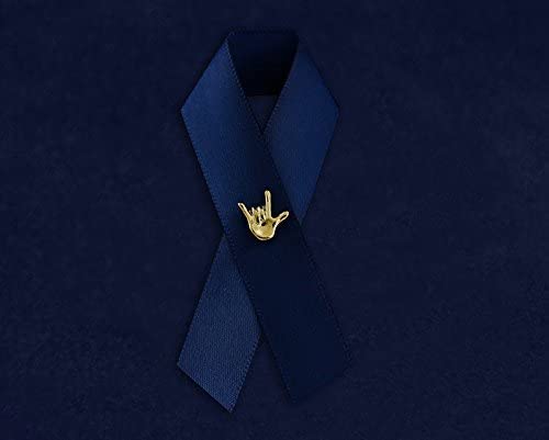 10 Pack Gold Hand I Love You Sign Language Deaf Awareness Tac Pins Perfect for Gift-Giving and Fundraisers - 10 Tac Pins